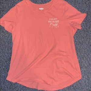 Old Navy pink promise shirt
